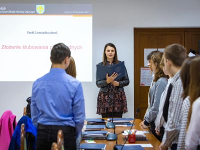 Pierwsza sesja Młodzieżowej Rady Gminy